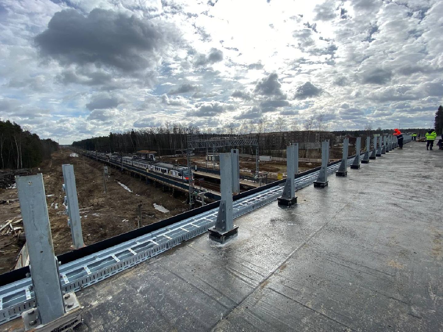 аникеевка, путепровод, новый путепровод, путепровод в красногорске, путепровод в аникеевке,