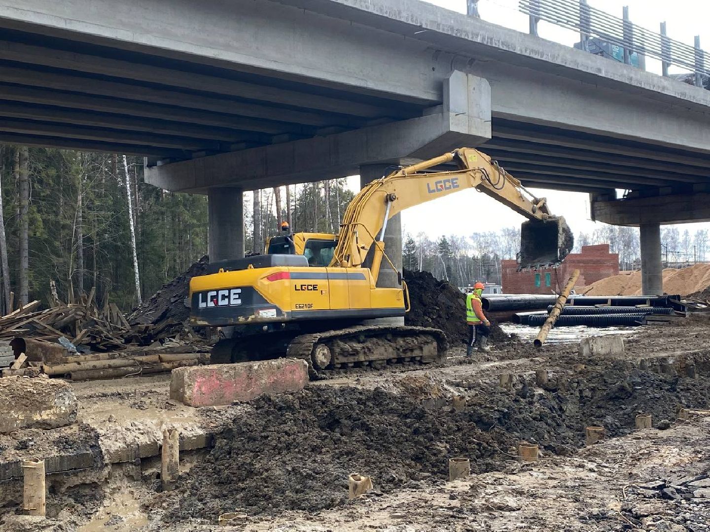 аникеевка, путепровод, новый путепровод, путепровод в красногорске, путепровод в аникеевке,