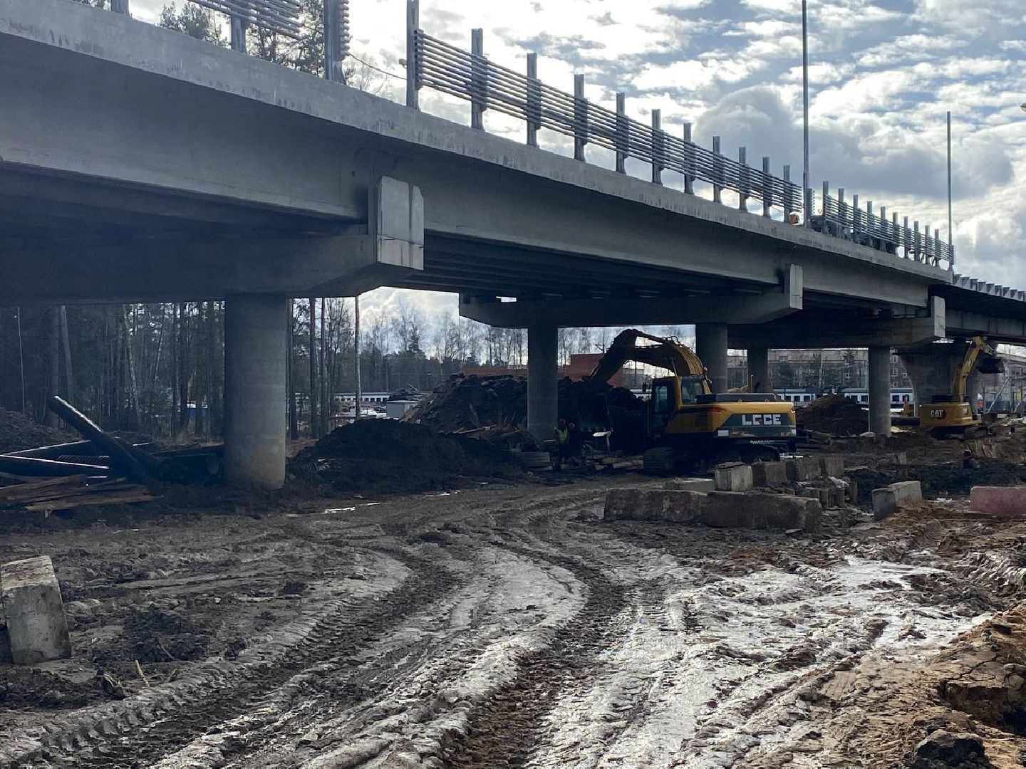 аникеевка, путепровод, новый путепровод, путепровод в красногорске, путепровод в аникеевке,