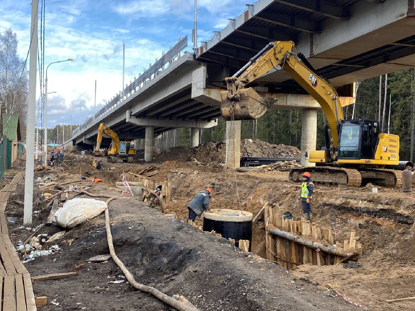 аникеевка, путепровод, новый путепровод, путепровод в красногорске, путепровод в аникеевке,
