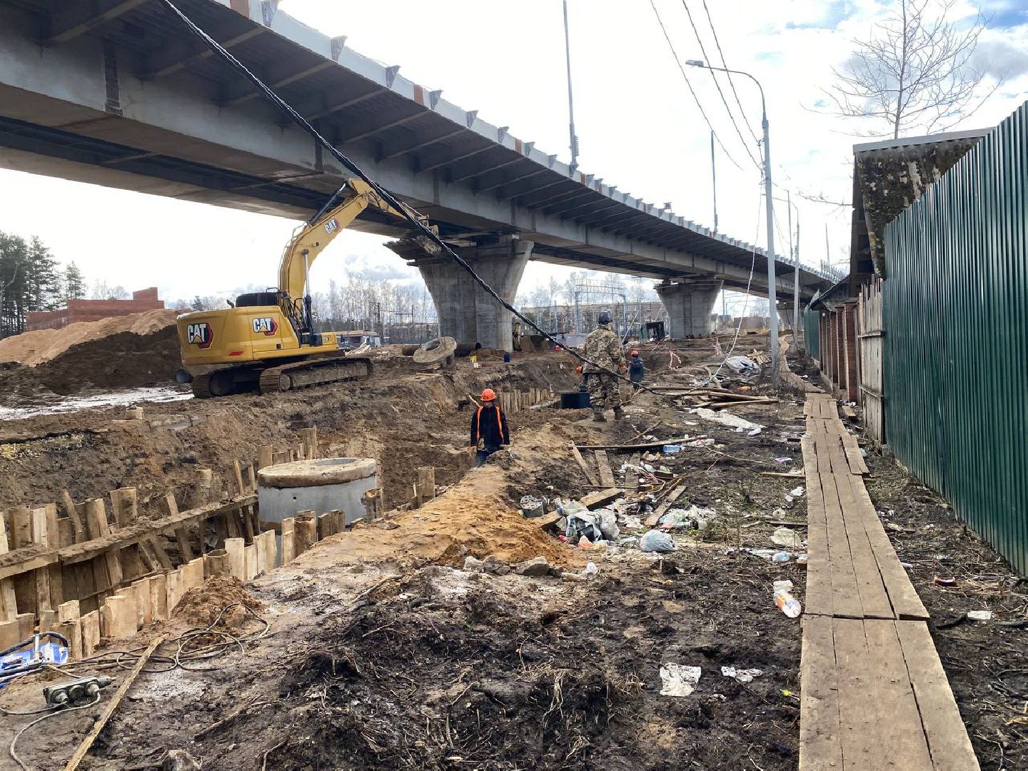 аникеевка, путепровод, новый путепровод, путепровод в красногорске, путепровод в аникеевке,