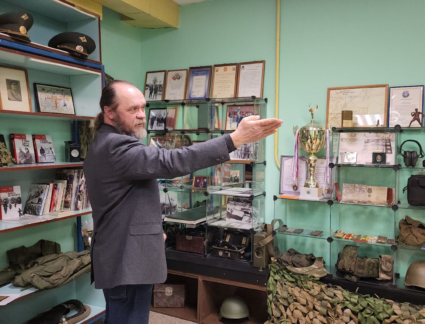 Дубна, боевое братство, комната боевой славы, сво, трофей, дрон,