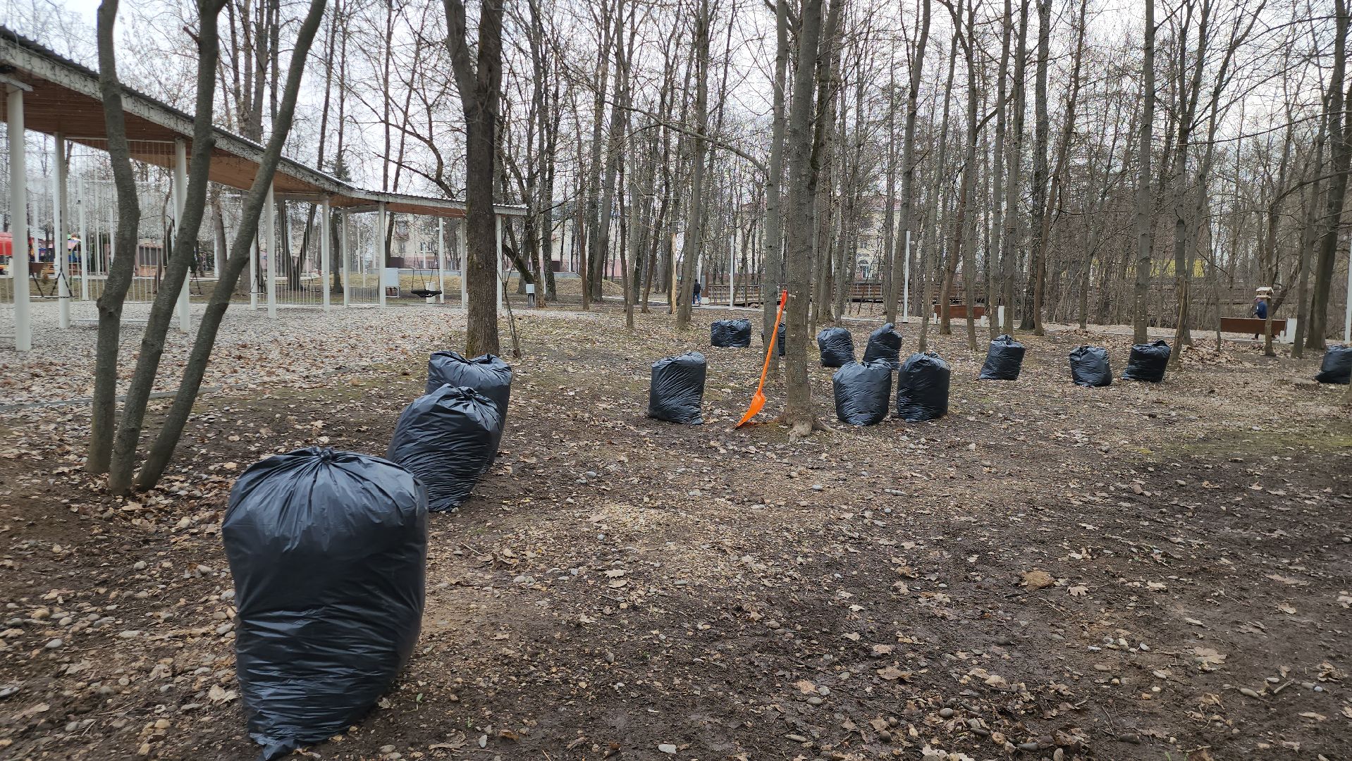 Уборка листьев, Истра, Благоустройство, Парк,