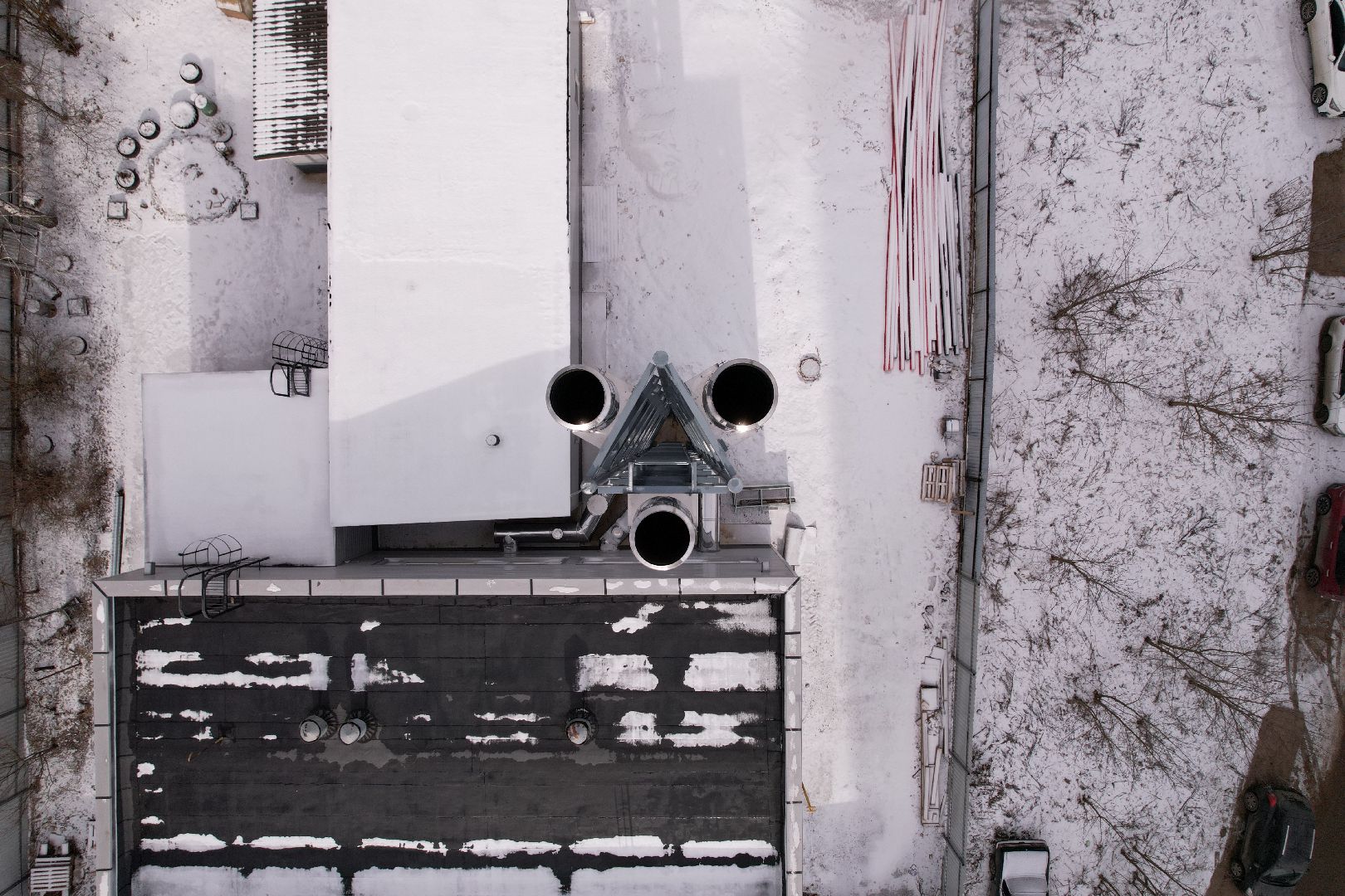 видео с коптера, котельная в истре,