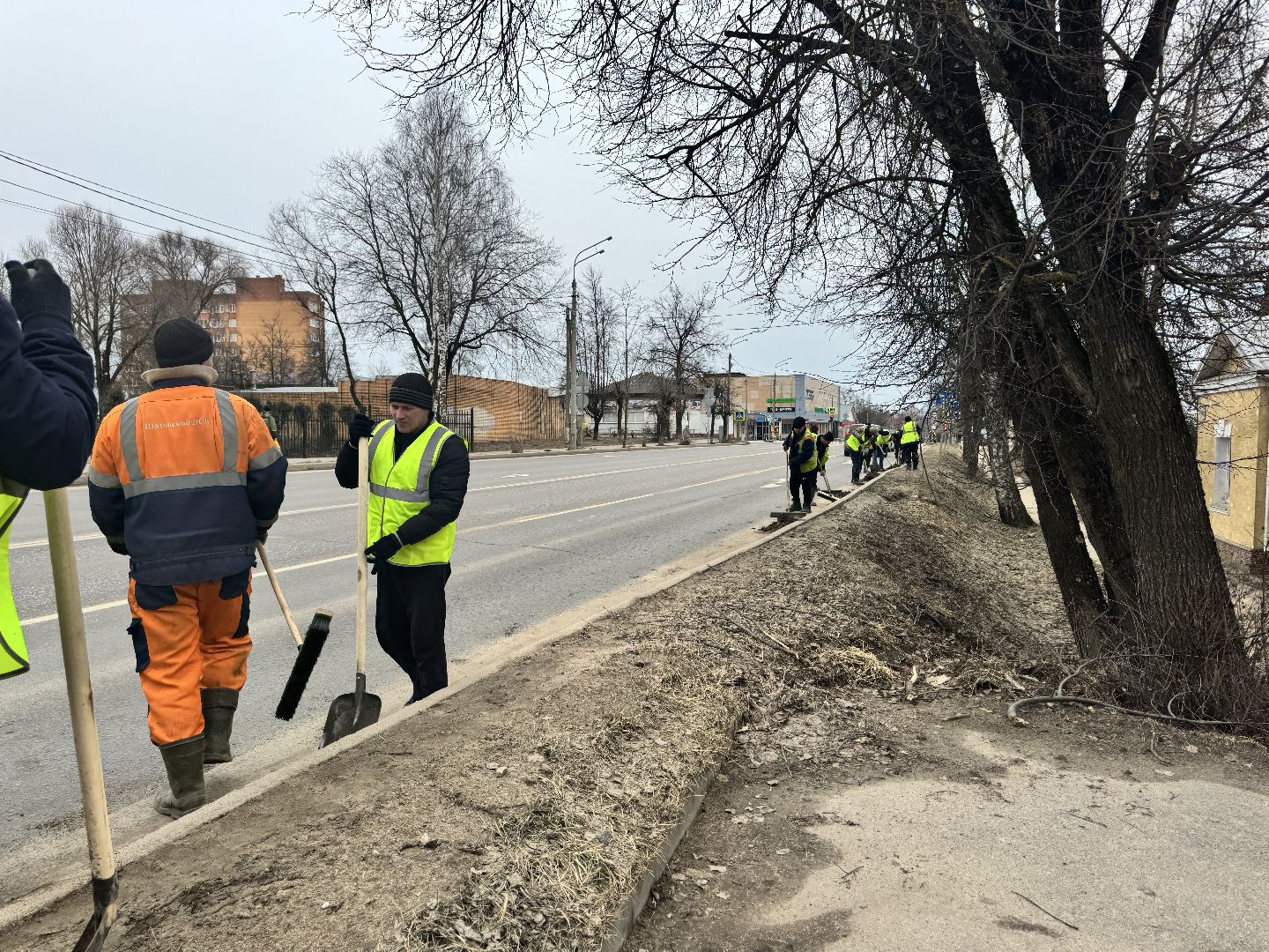 шаховская, уборка улиц, уборка улиц города,