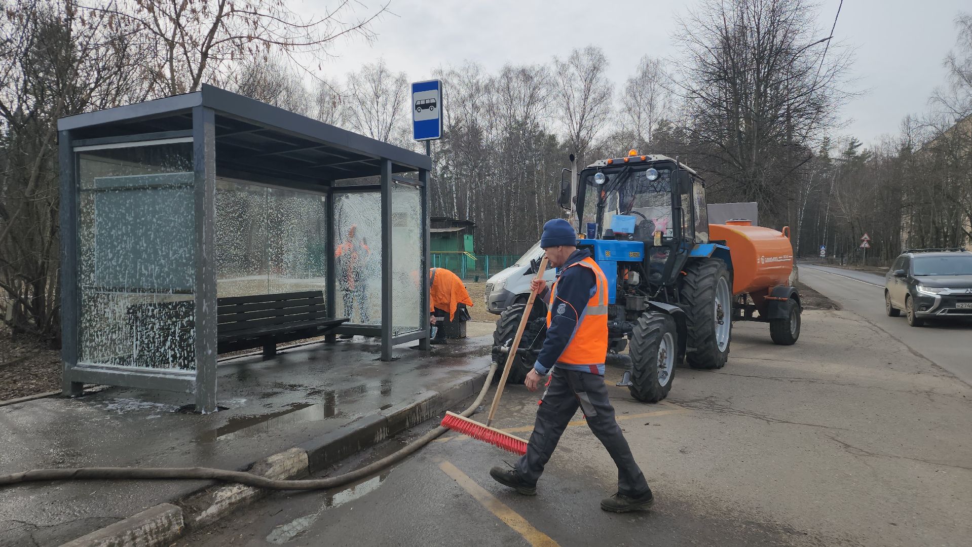 ивантеевка, пушкинский, остановочные павильоны, коммунальная служба, уборка города, вертикалки,