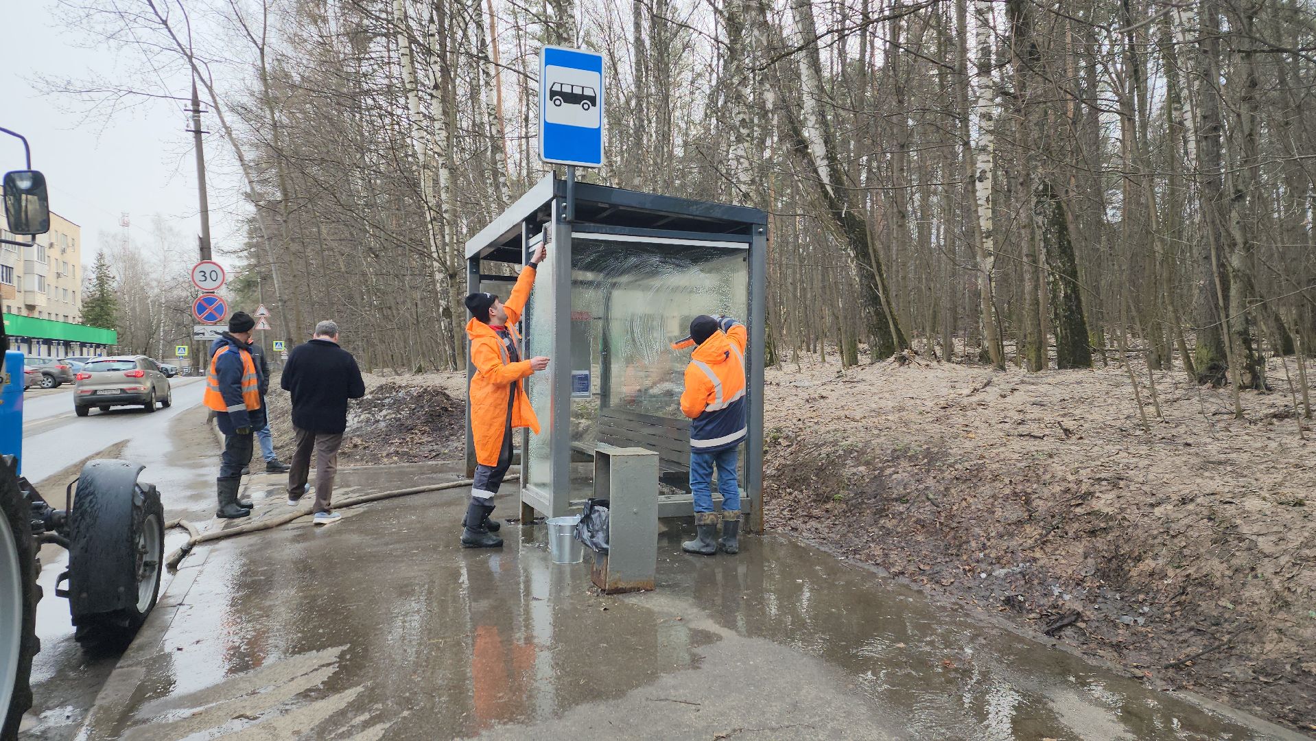 ивантеевка, пушкинский, остановочные павильоны, коммунальная служба, уборка города, вертикалки,