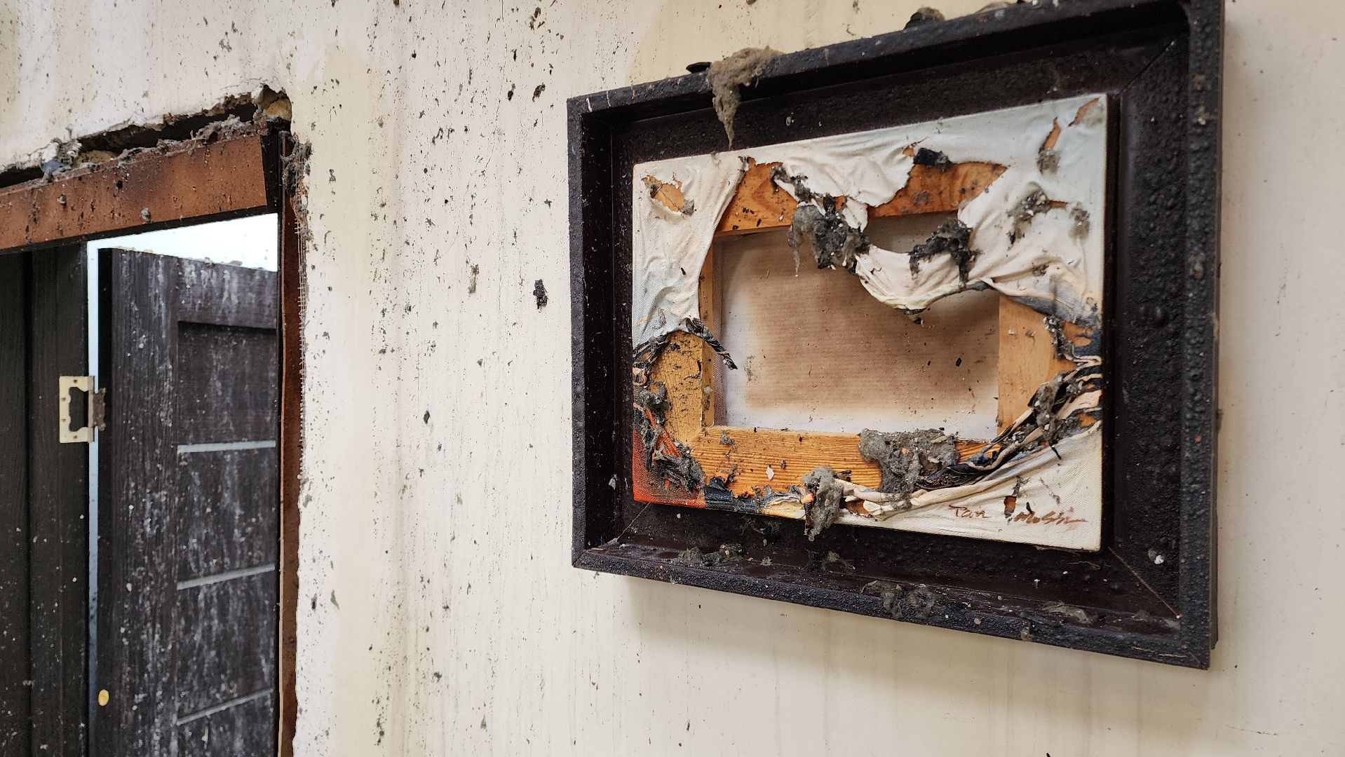 Раменский округ, Атака БПЛА, Дом после атаки БПЛА,