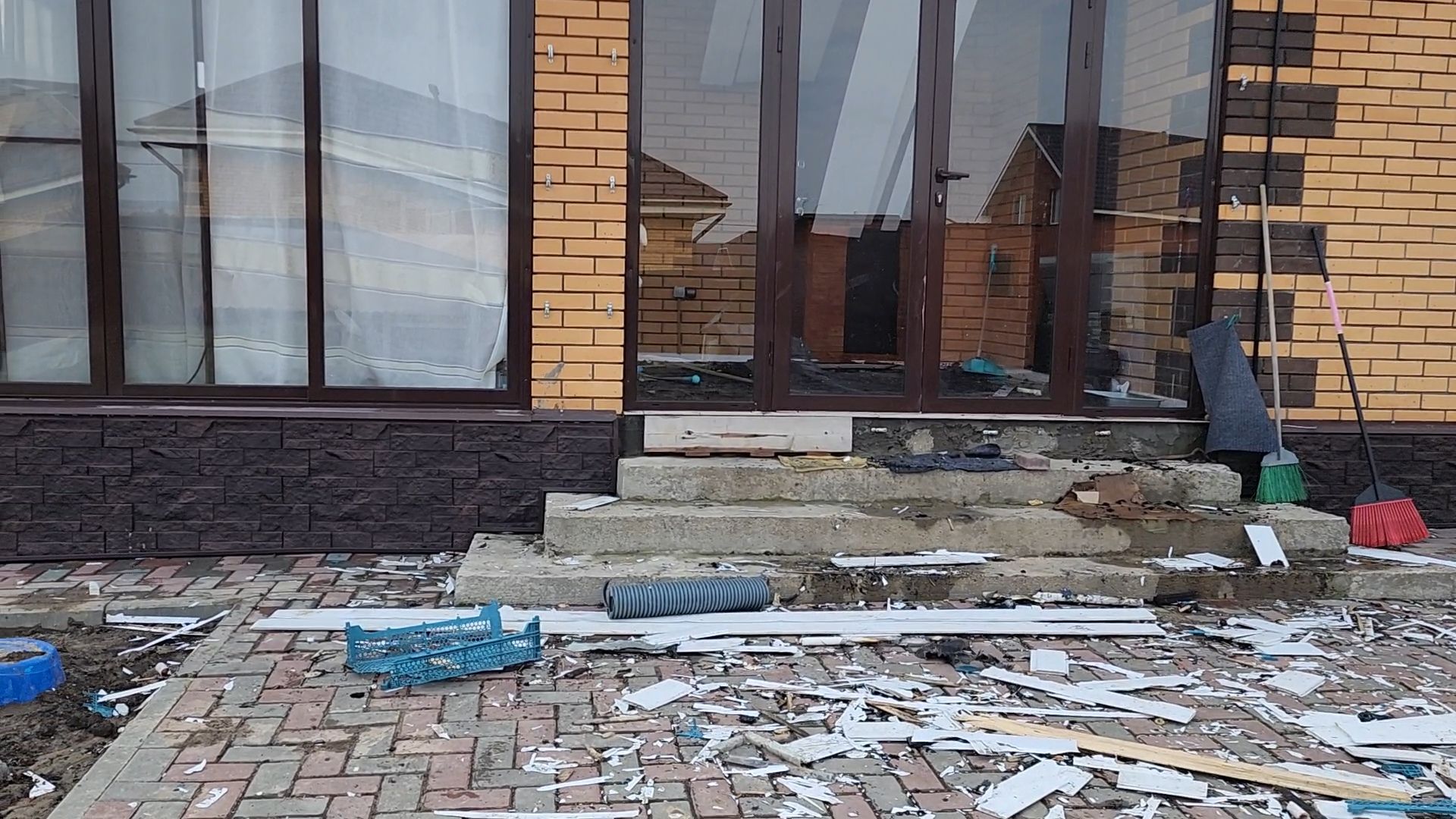 Раменский округ, Атака БПЛА, Дом после атаки БПЛА,