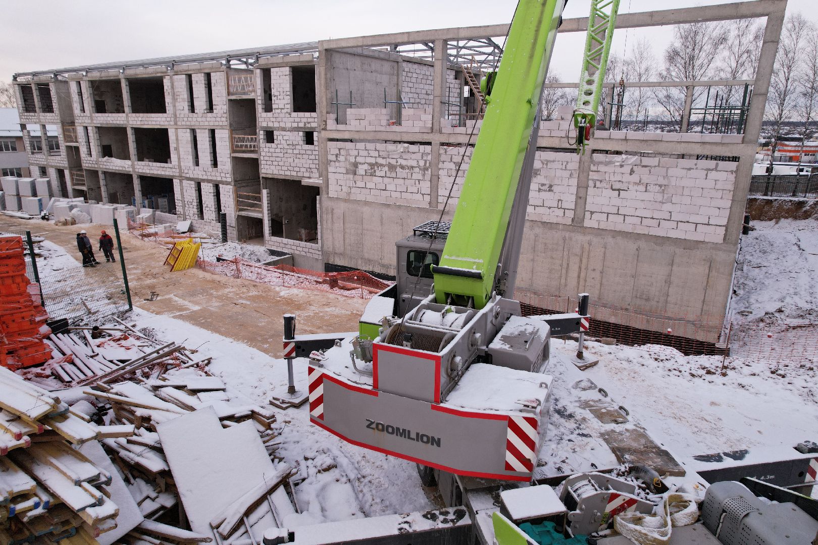 видео с коптера, покровская школа в истре, пристройка к школе в истре,