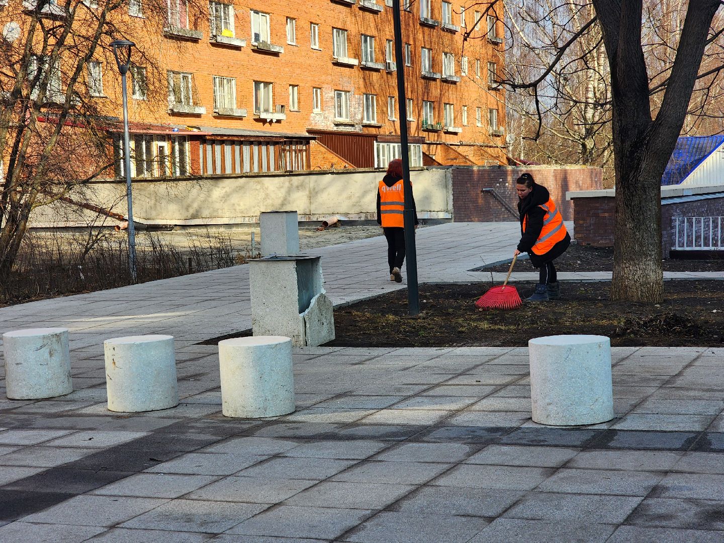 пущино, комбинат благоустройства, уборка, вертикалки,