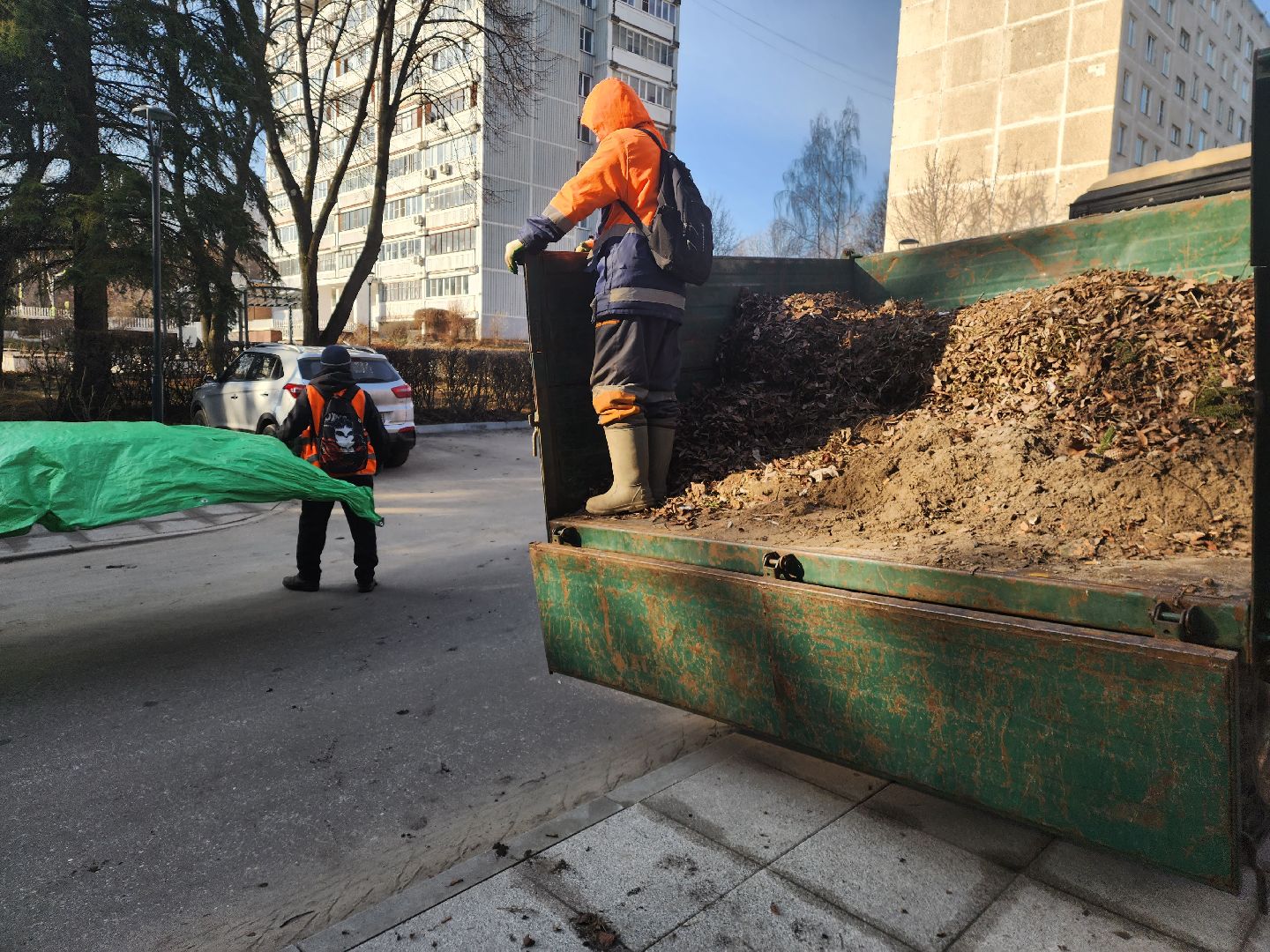 пущино, комбинат благоустройства, уборка, вертикалки,