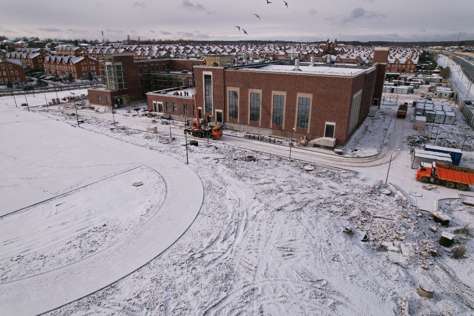 видео с коптера, истра, жк кембридж,