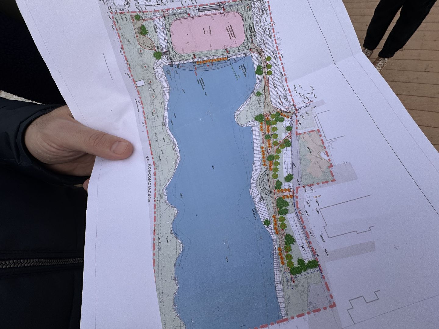 Благоустройство, Комсомольский пруд, Одинцово,