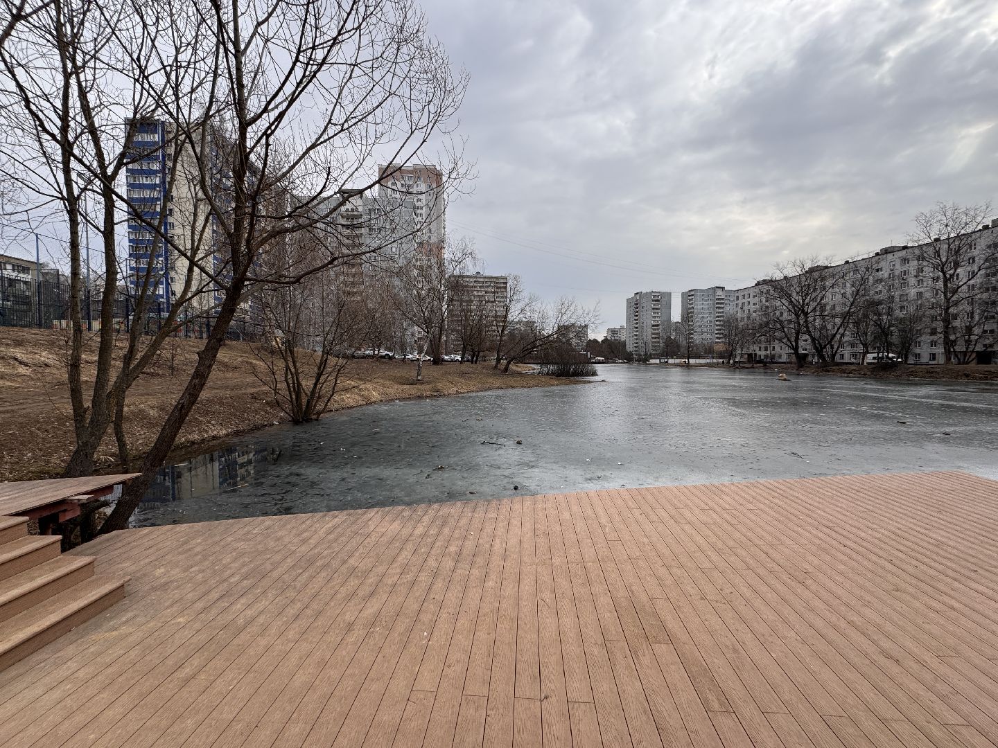 Благоустройство, Комсомольский пруд, Одинцово,