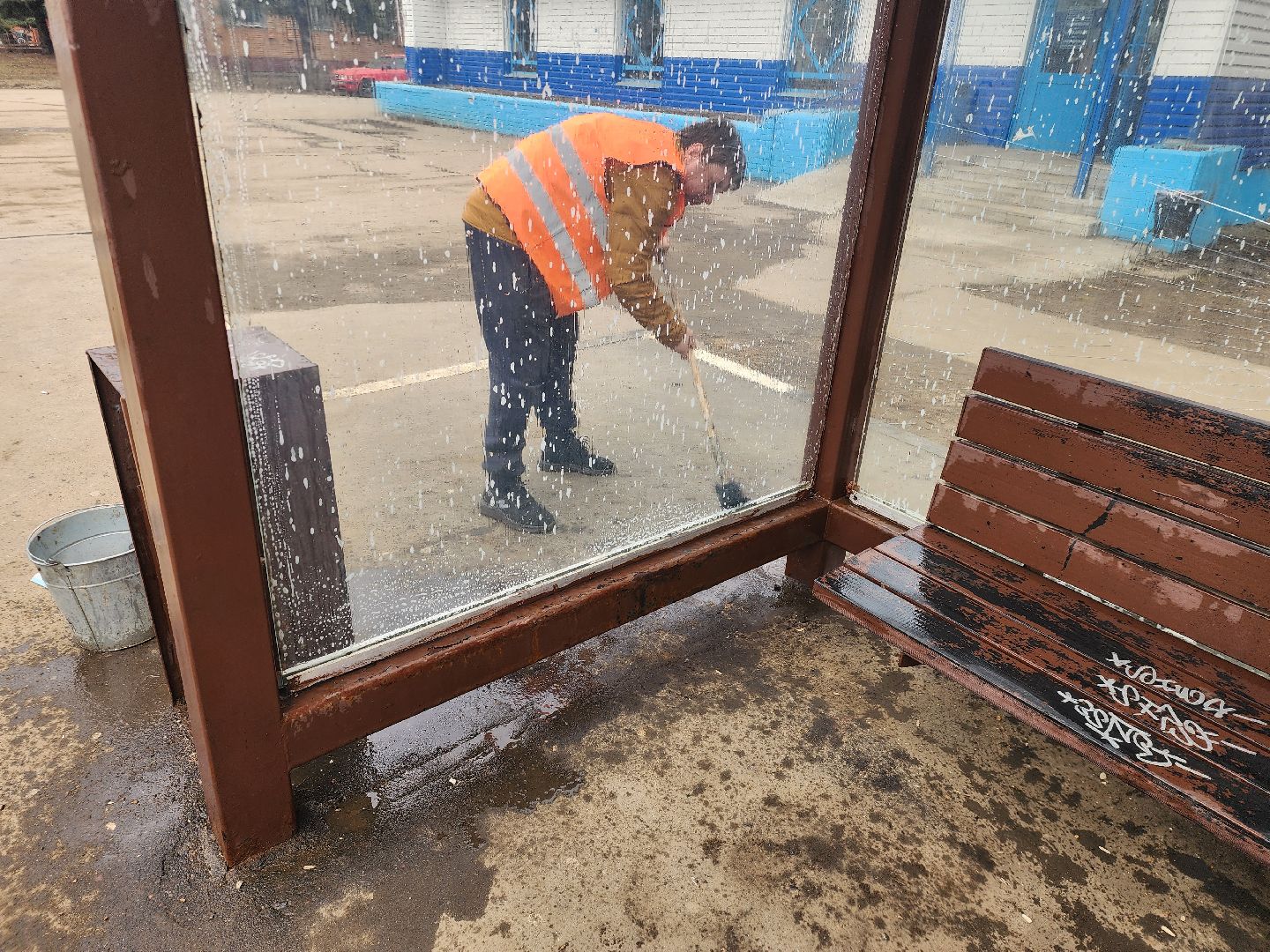 серебряные пруды, мосавтодор, первомайская, остановочные павильоны,