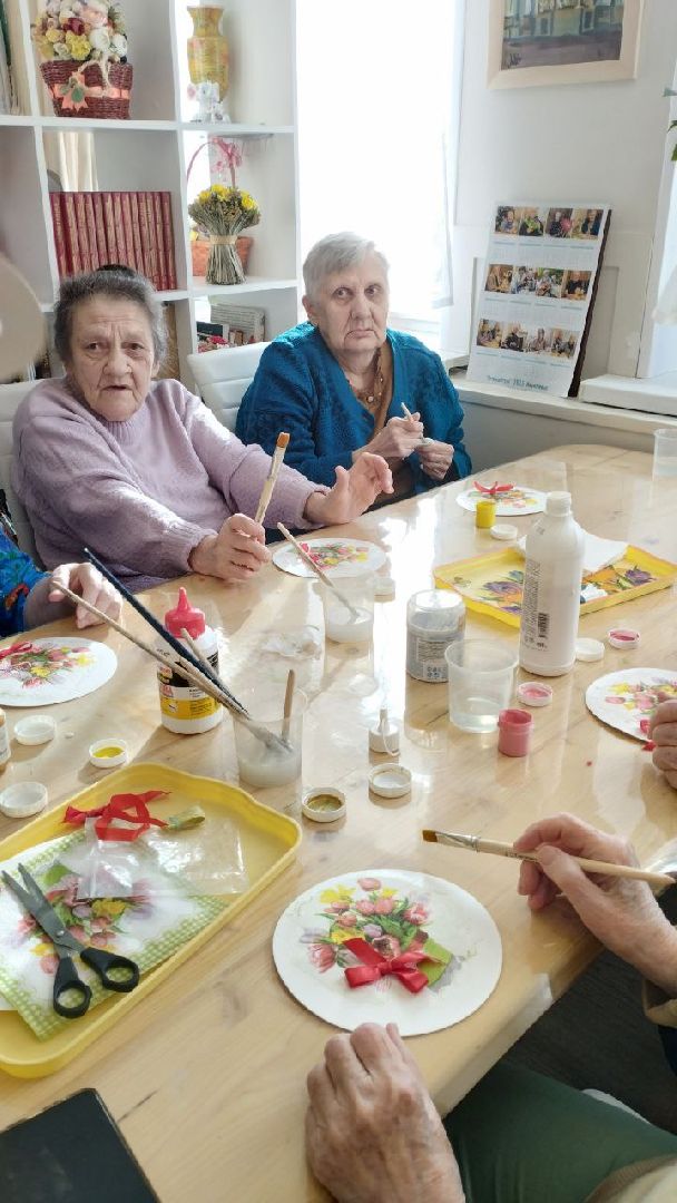 ивантеевка, пушкинский, мастер-класс, декупаж, пожилые люди, центр социального обслуживания, социальная адаптация,вертикалки,