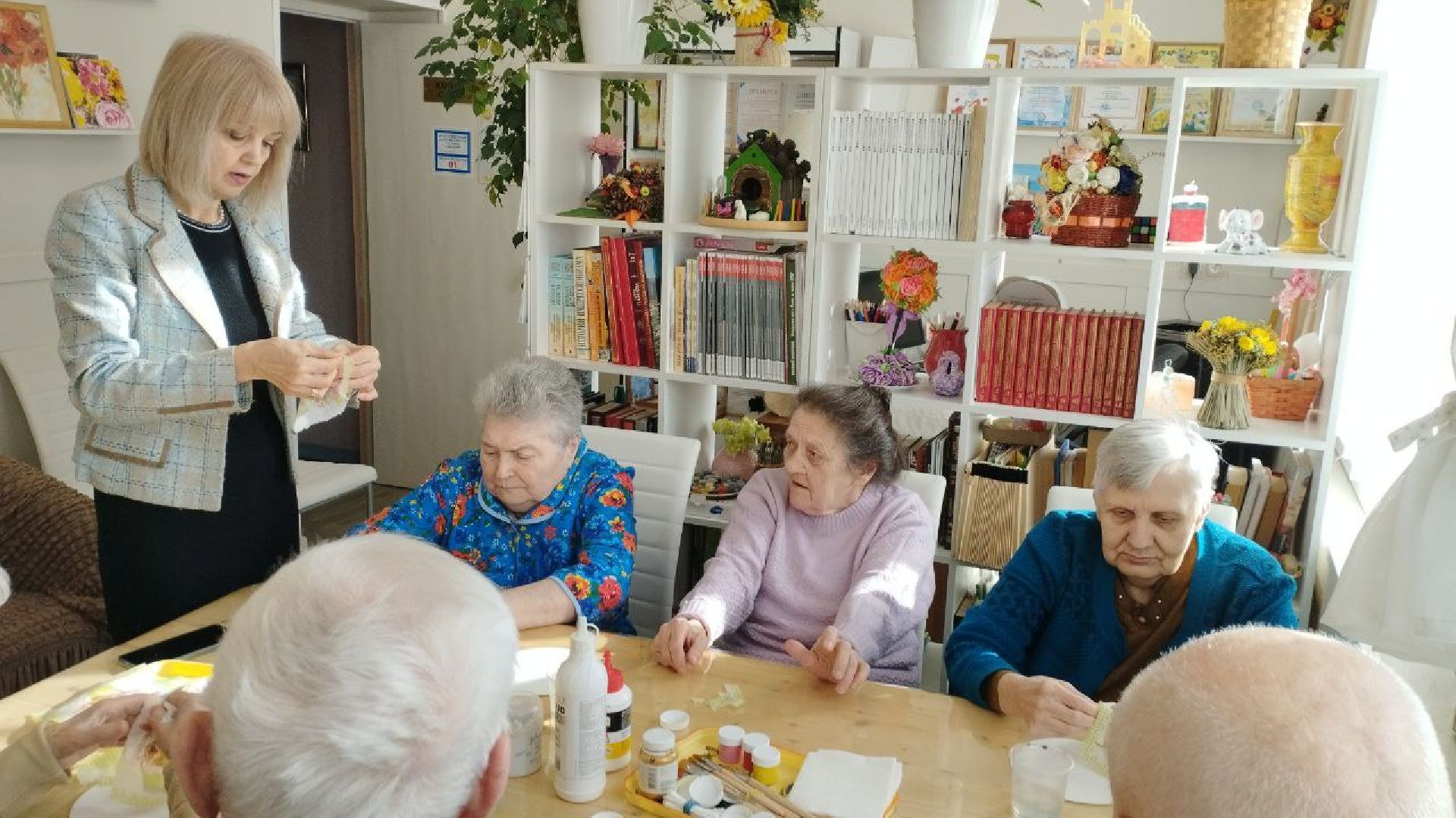 ивантеевка, пушкинский, мастер-класс, декупаж, пожилые люди, центр социального обслуживания, социальная адаптация,вертикалки,
