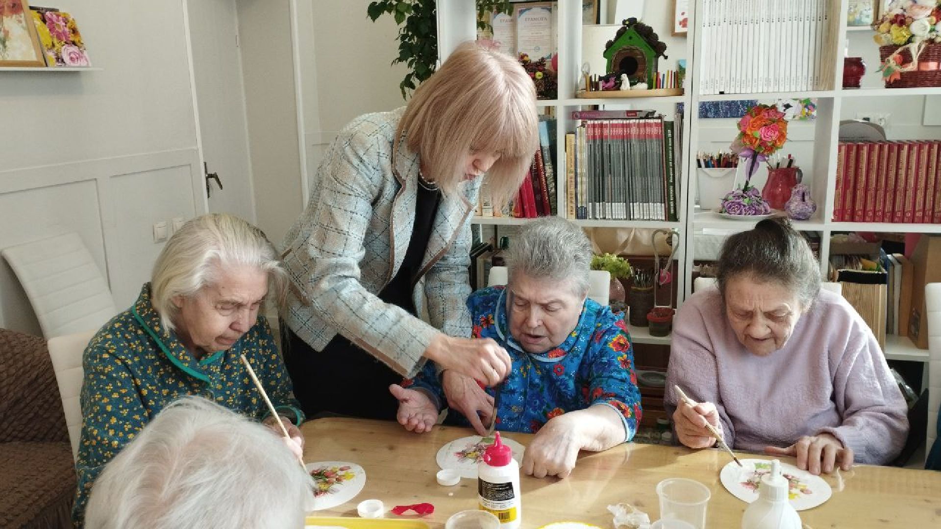 ивантеевка, пушкинский, мастер-класс, декупаж, пожилые люди, центр социального обслуживания, социальная адаптация,вертикалки,