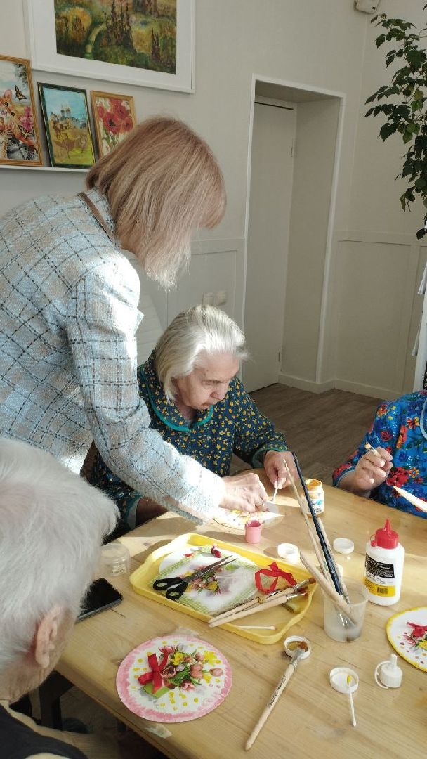 ивантеевка, пушкинский, мастер-класс, декупаж, пожилые люди, центр социального обслуживания, социальная адаптация,вертикалки,