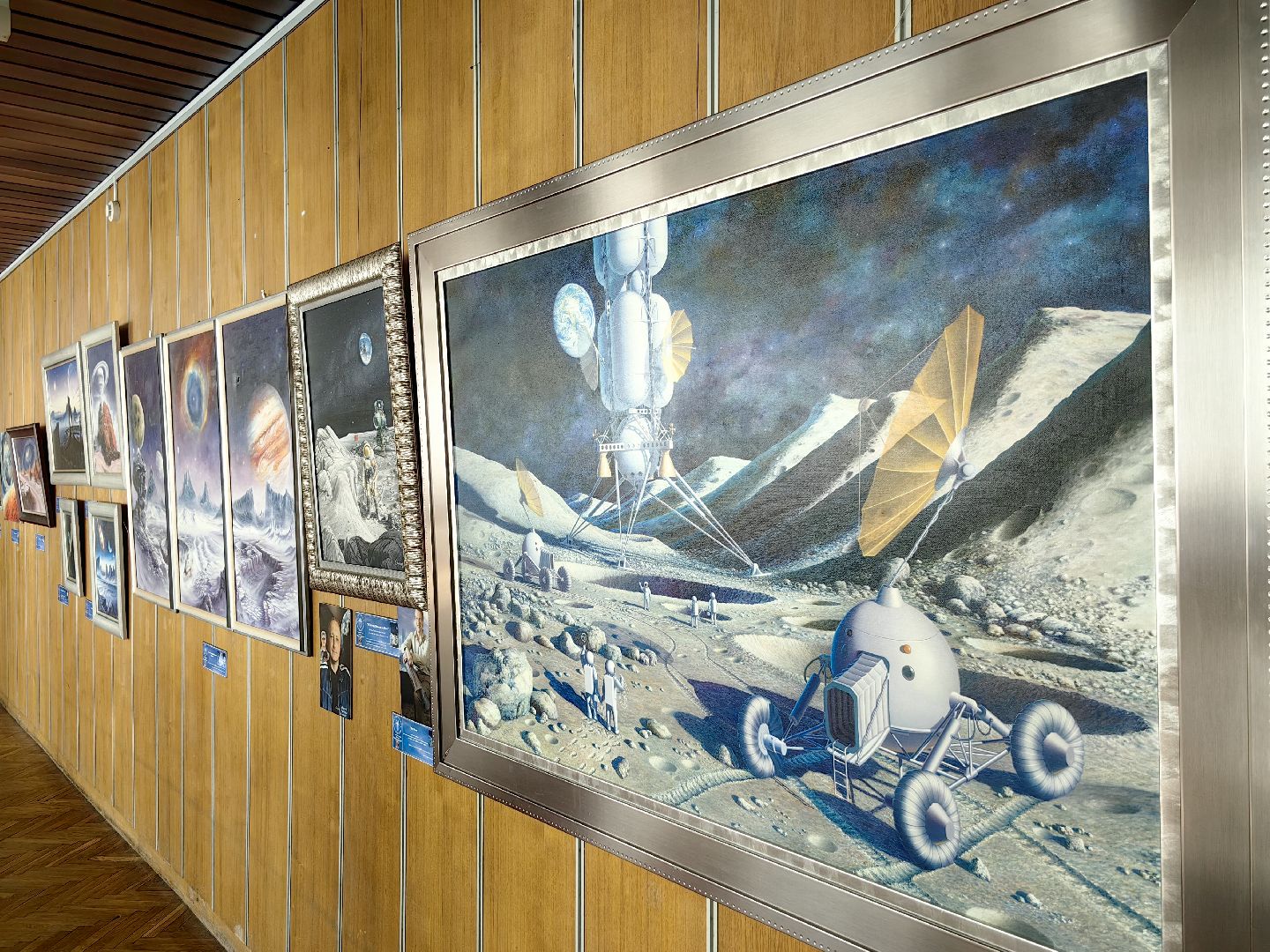 выставка, космос, картина, миниатюра,