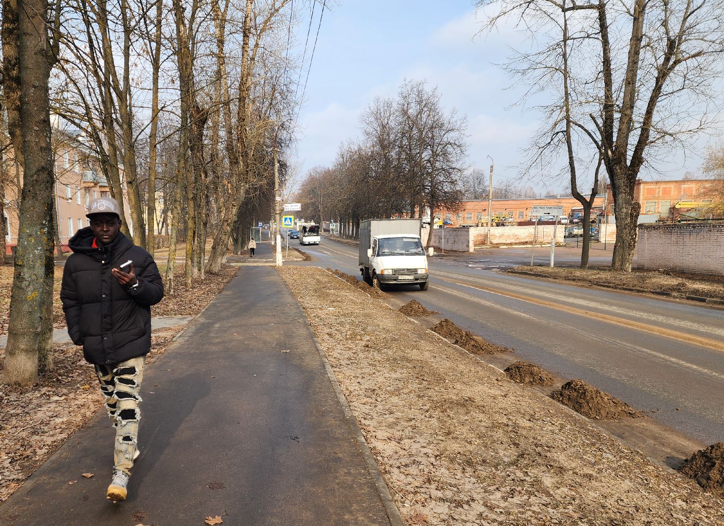 красноармейск, городской округ пушкинский, весенняя уборка, главная дорога,
