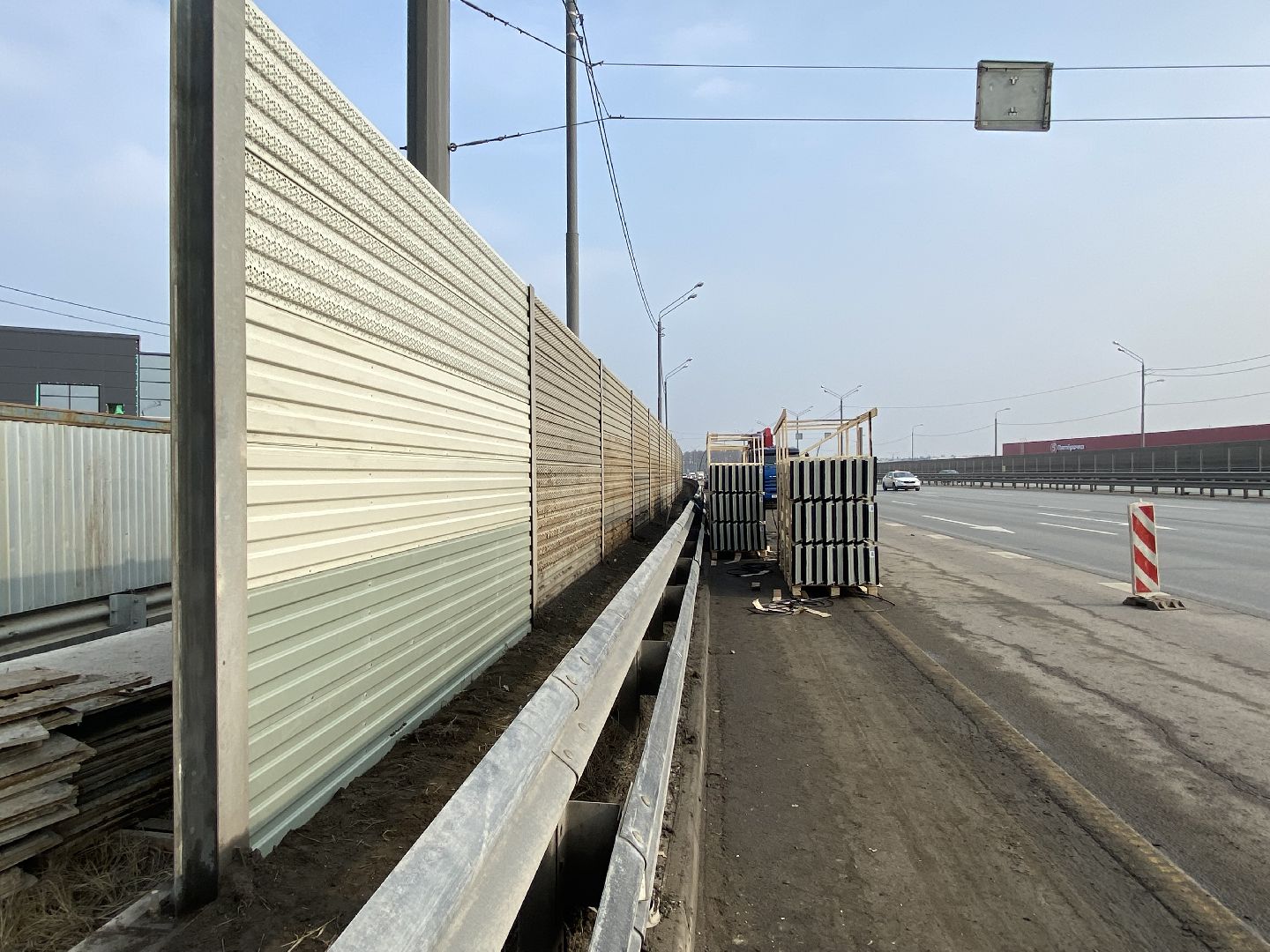 Ремонт Новой Риги, Шумовы экраны, Замена шумовых экранов,