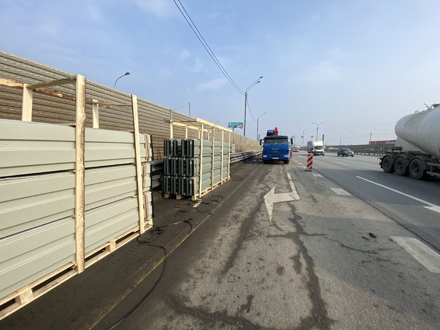 Ремонт Новой Риги, Шумовы экраны, Замена шумовых экранов,