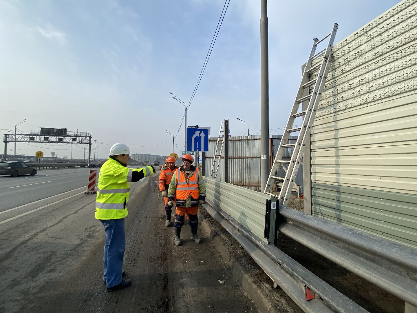 Ремонт Новой Риги, Шумовы экраны, Замена шумовых экранов,