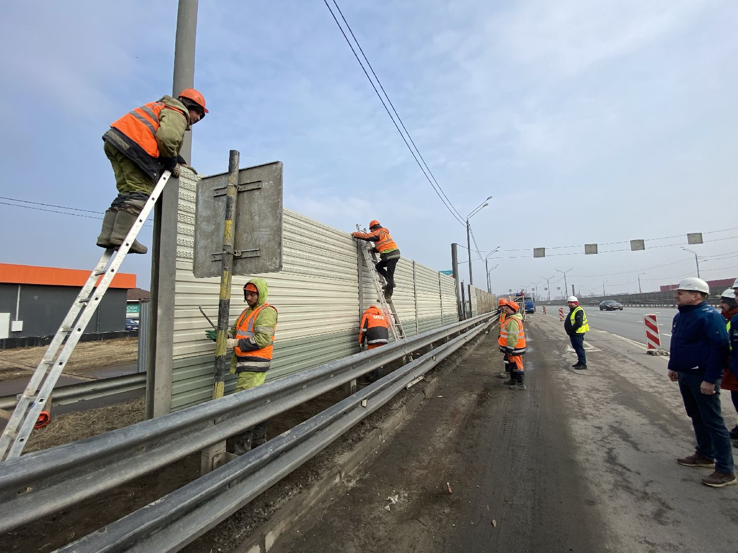 Ремонт Новой Риги, Шумовы экраны, Замена шумовых экранов,