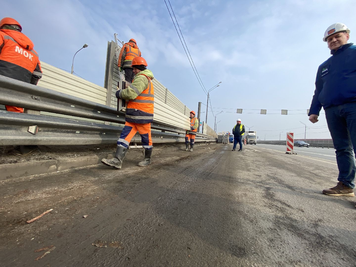 Ремонт Новой Риги, Шумовы экраны, Замена шумовых экранов,