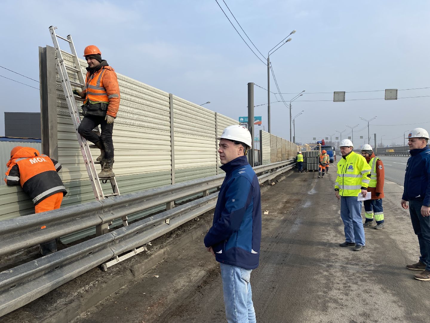 Ремонт Новой Риги, Шумовы экраны, Замена шумовых экранов,