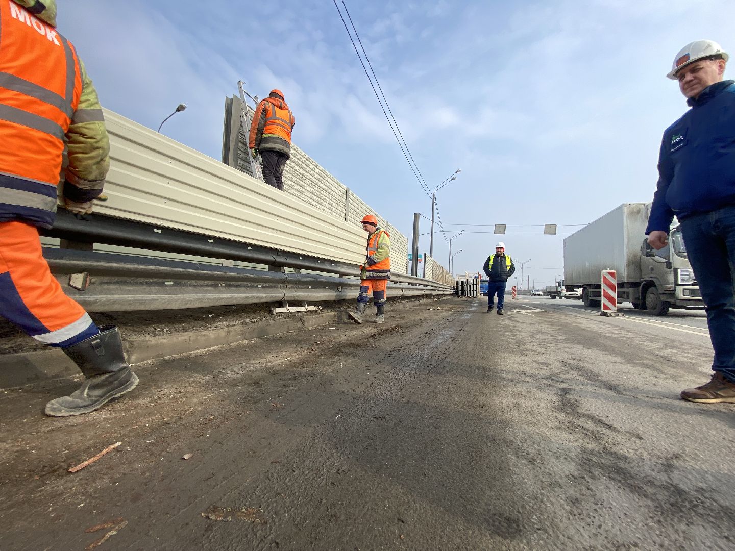 Ремонт Новой Риги, Шумовы экраны, Замена шумовых экранов,