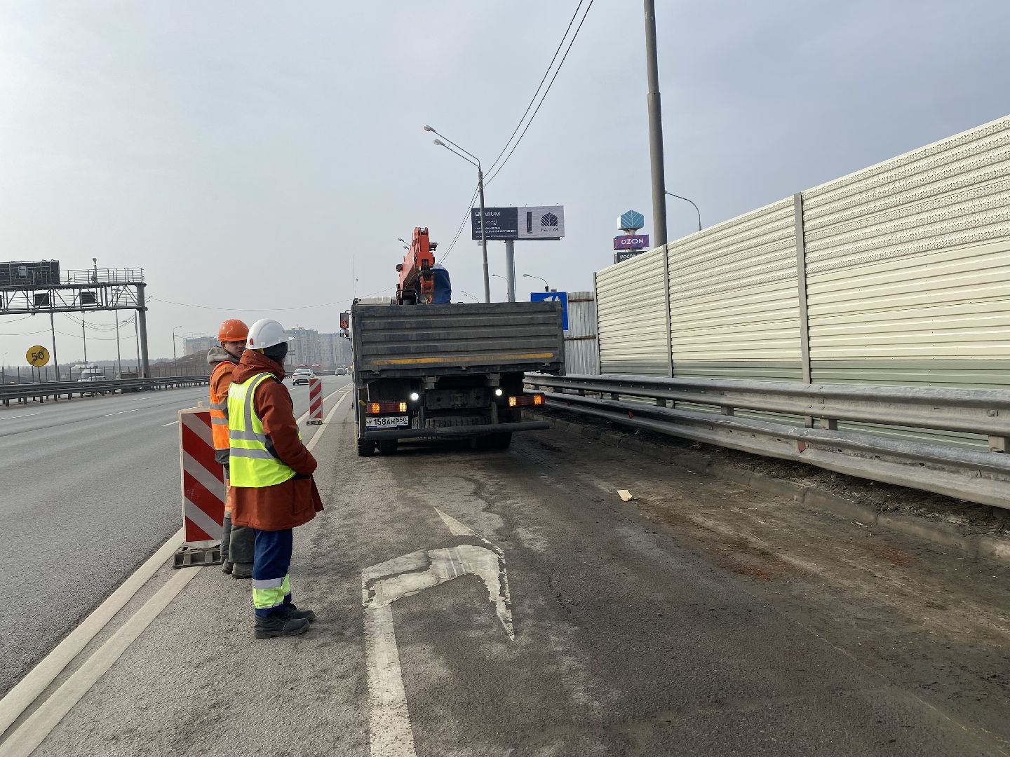 Ремонт Новой Риги, Шумовы экраны, Замена шумовых экранов,