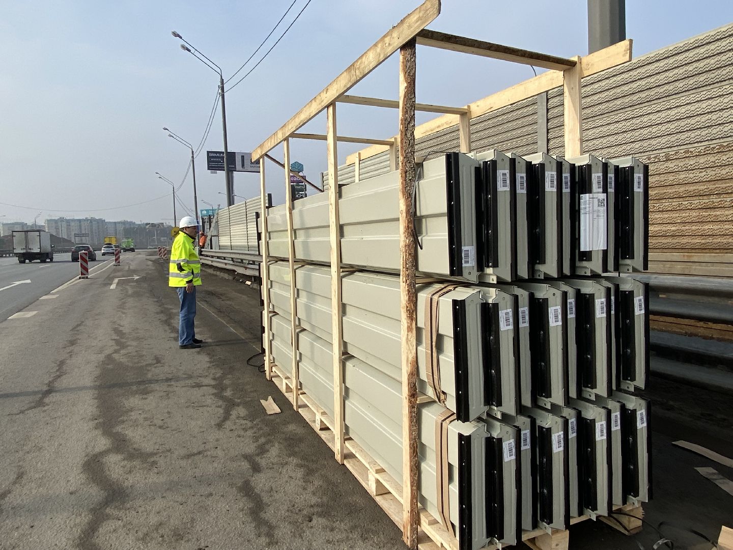 Ремонт Новой Риги, Шумовы экраны, Замена шумовых экранов,