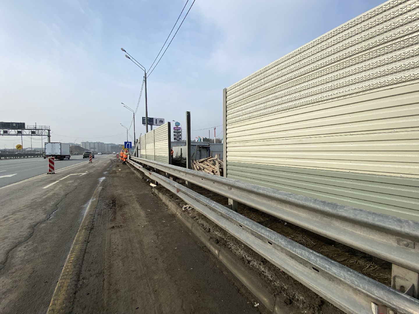 Ремонт Новой Риги, Шумовы экраны, Замена шумовых экранов,