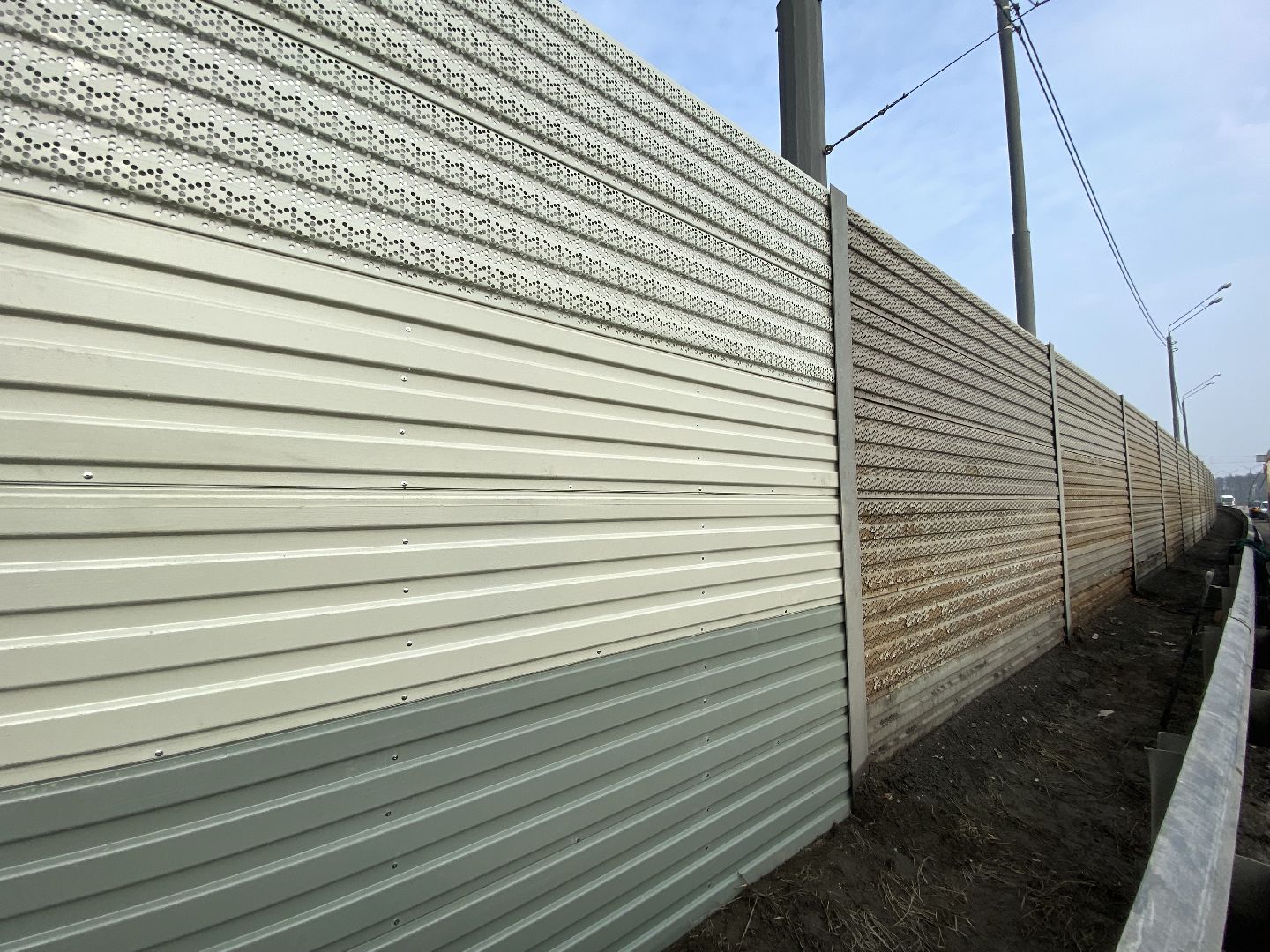 Ремонт Новой Риги, Шумовы экраны, Замена шумовых экранов,