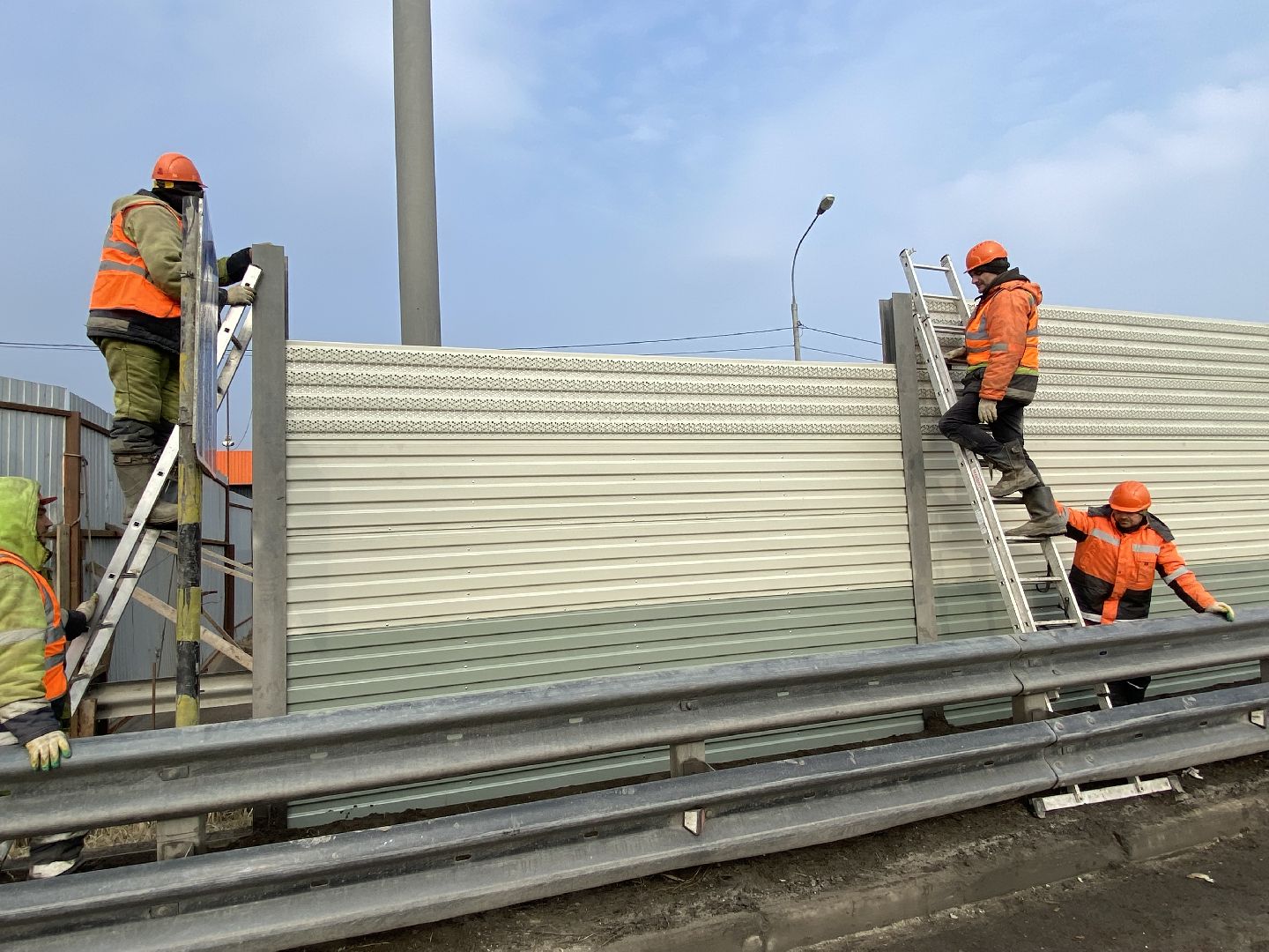 Ремонт Новой Риги, Шумовы экраны, Замена шумовых экранов,