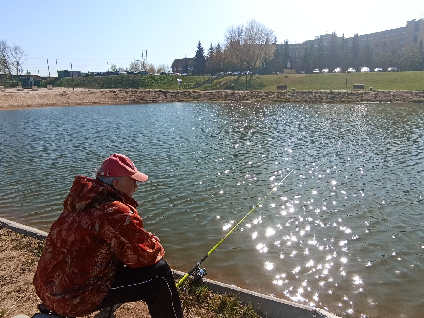 Серпухов, Подмосковье, рыбалка, пруд, весна