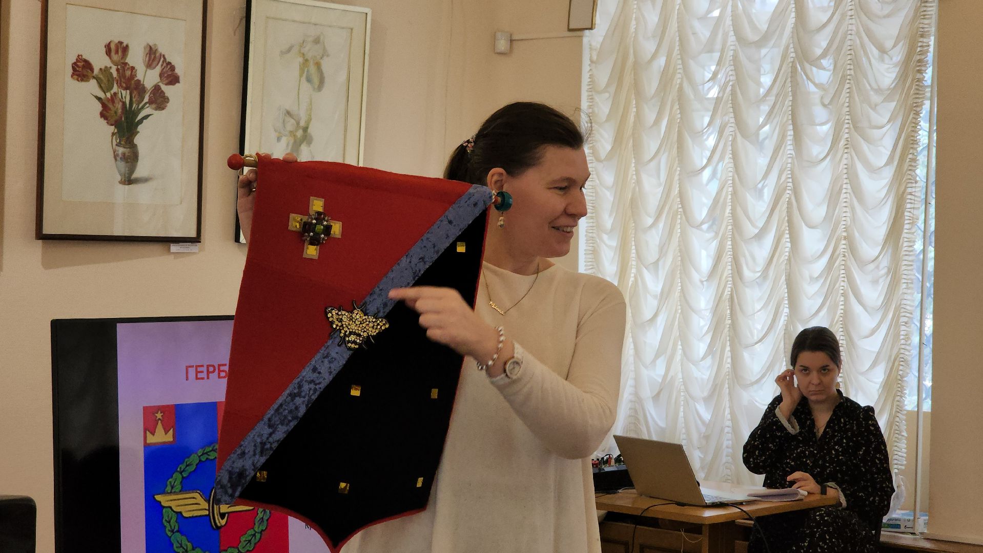 кашира, музей, герб, геральдика, лекция, школьники, мастер-класс,
