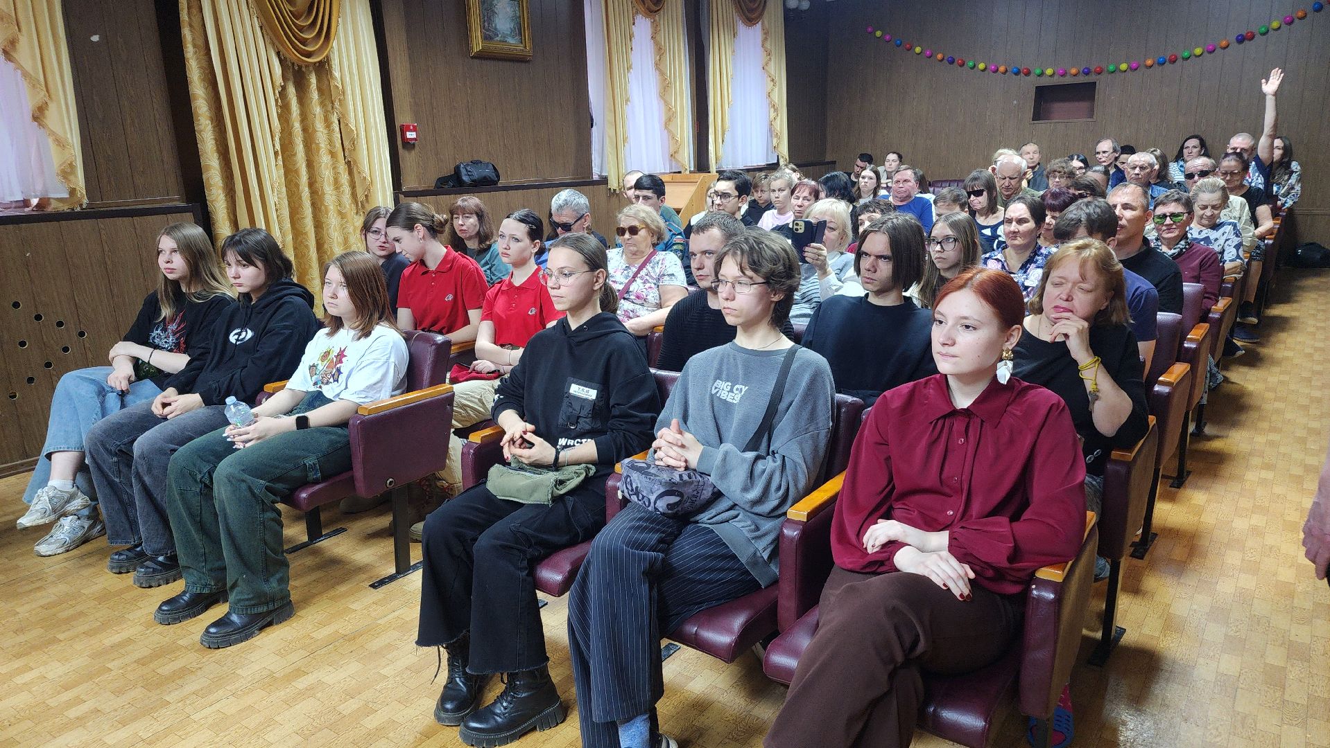 волоколамск, Центр реабилитации слепых, встреча с молодежью,