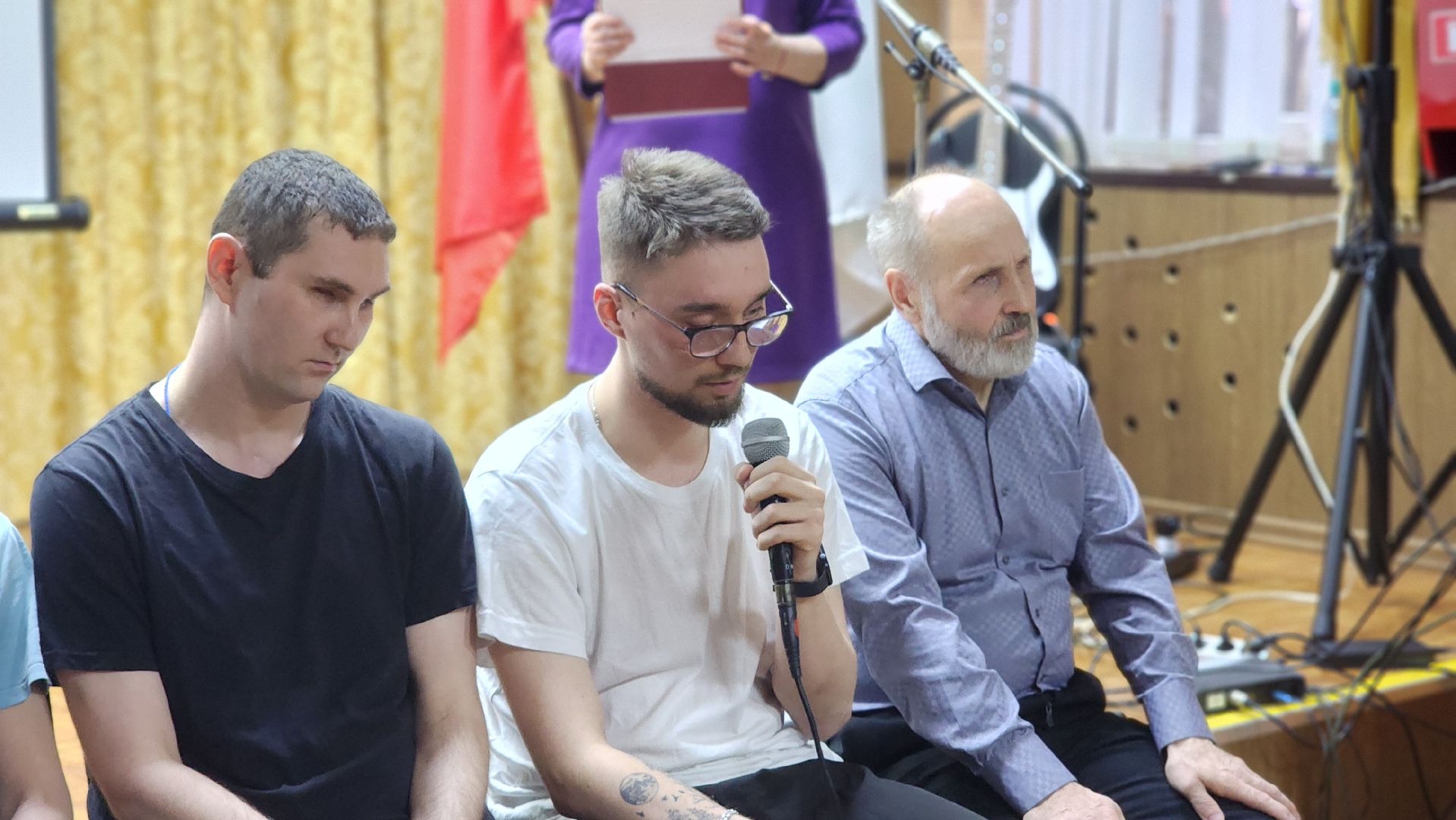 волоколамск, Центр реабилитации слепых, встреча с молодежью,