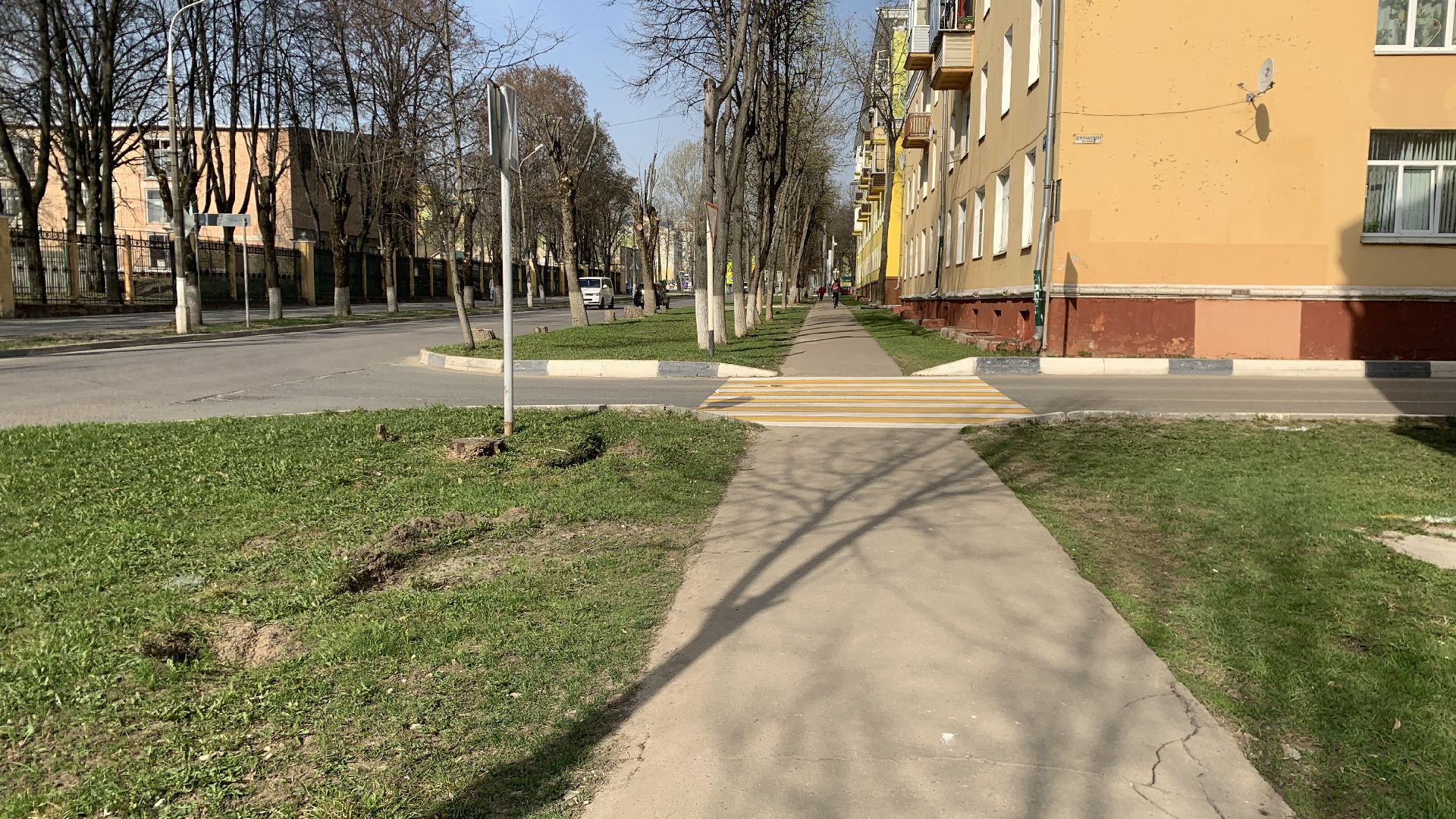 Ступино, дороги, пешеходный переход