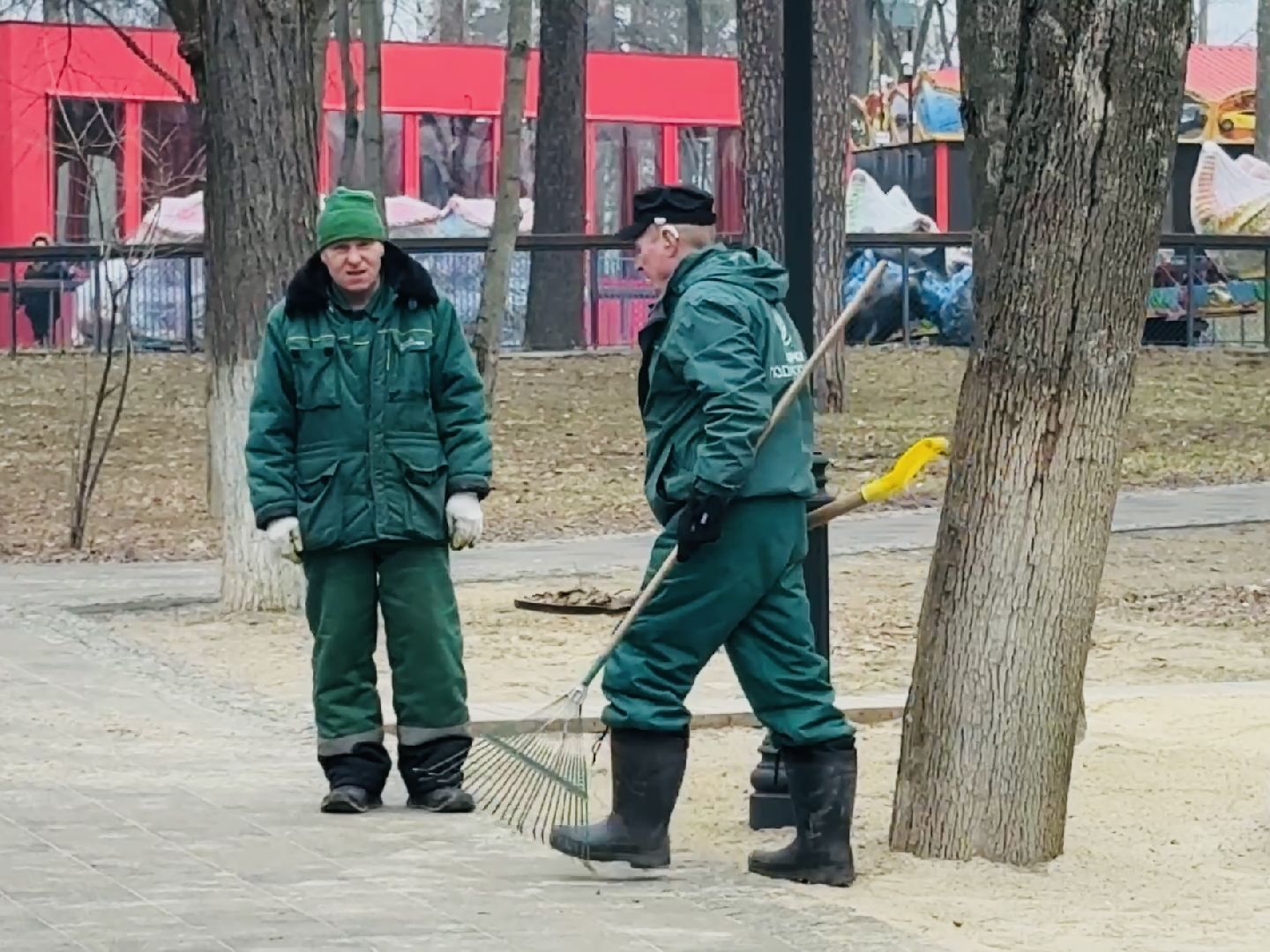 раменское, городской парк, субботник, уборка,