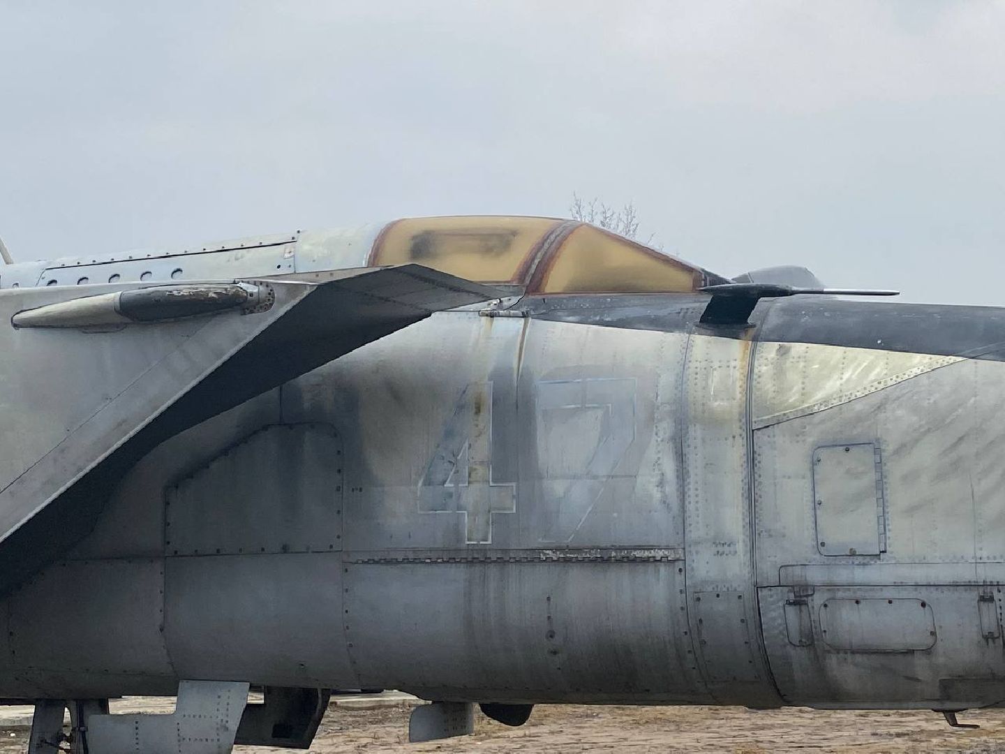 музей техники Вадима Задорожного, самолет, МИГ-25 БМ, военный самолет, новый экспонат в музее техники Задорожного,