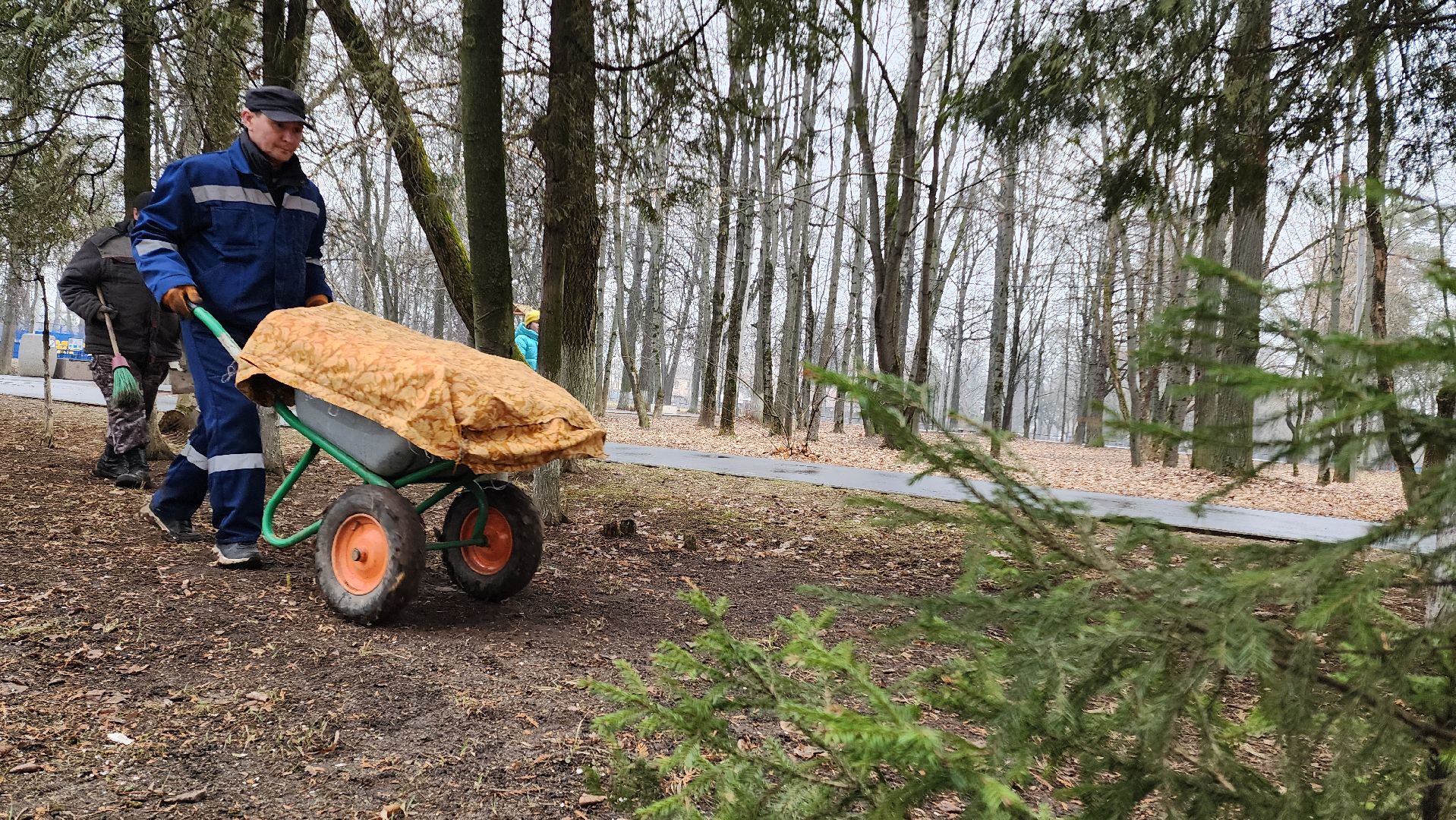 субботник, весенняя уборка,домодедово, благоустройство, подмосковье, парк,