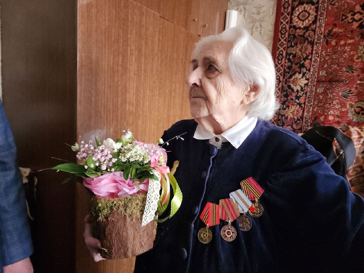 солнечногорск, ветеран, поздравление, медаль, праздник,