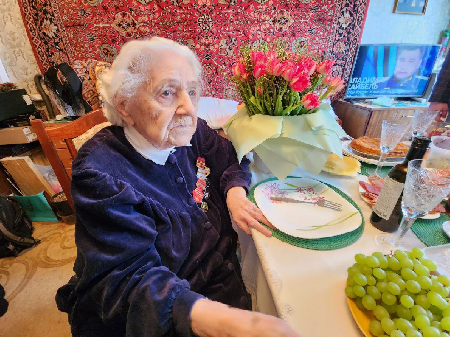 солнечногорск, ветеран, поздравление, медаль, праздник,