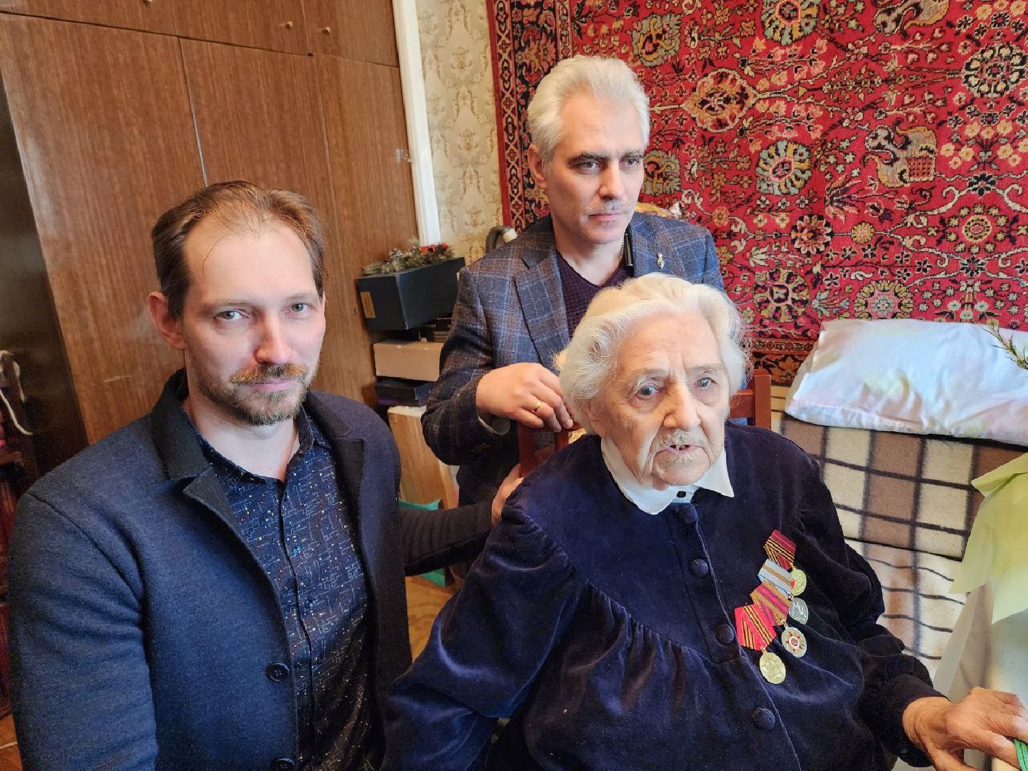 солнечногорск, ветеран, поздравление, медаль, праздник,