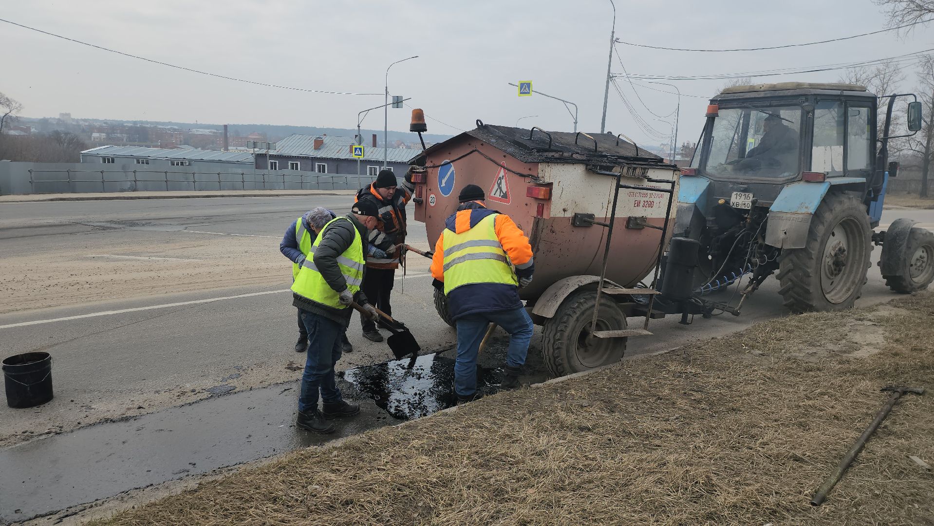 серпухов, подмосковье, ямочный ремонт,